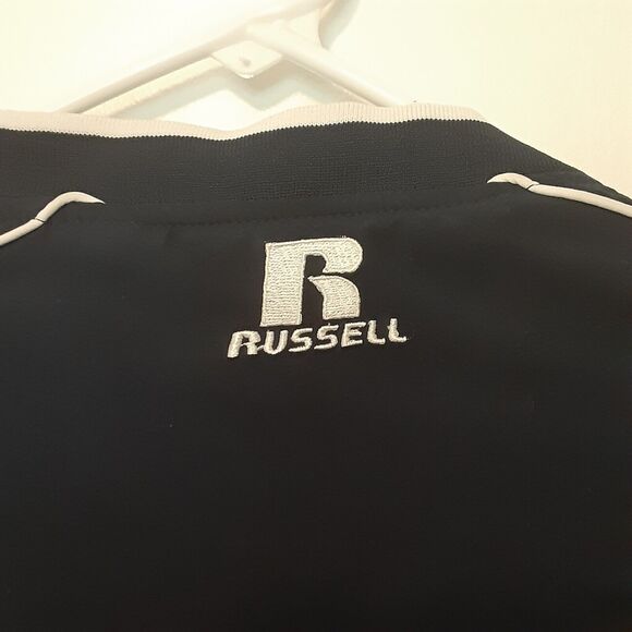 Patriots Providence Grove Russell Adult Mens XL Blue V Neck Windbreaker Jacket - Picture 6 of 9